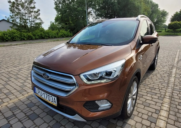 Ford Kuga cena 73900 przebieg: 62000, rok produkcji 2017 z Puławy małe 781